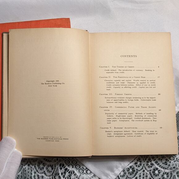 1921 First Printing of "Bank Credit Methods and Practice" Antique Hardback Book - Picture 3 of 10